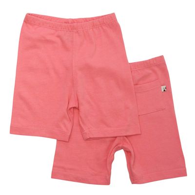 Babysoy Basic Comfy Shorts(3-6 Months, Pink Lemon)