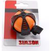 SIMSON Clear Bicycle Bell Joy Orange & Black Sporty Design Colorful Collar Easy Wear with Attached Ring Tone view 1