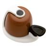 Bicycle Bell Allure Brown & White Simple Design Compact Size with Clear Tone Tool not Used Strap for Fastening view 1