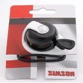 Simson Clear Bicycle Bell Allure Black & White Simple Design Compact Size Tone Tool not Used Strap for Fastening