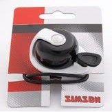 Simson Clear Bicycle Bell Allure Black & White Simple Design Compact Size Tone Tool not Used Strap for Fastening