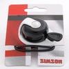 Simson Clear Bicycle Bell Allure Black & White Simple Design Compact Size Tone Tool not Used Strap for Fastening view 1