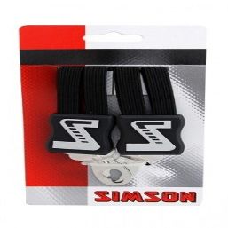 SIMSON Bicycle Accessories Lashing Strap Black Luggage Fastening Easy Installation, Clear