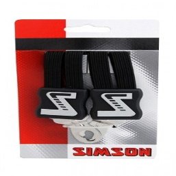 SIMSON Bicycle Accessories Lashing Strap Black Luggage Fastening Easy Installation, Clear