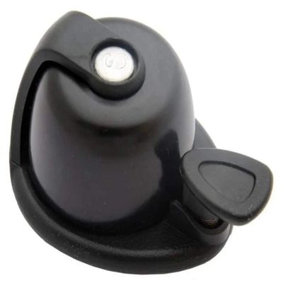 Simson Clear Bicycle Bell Allure Black & Black Simple Design Compact Size Tone Tool not Used Strap for Fastening