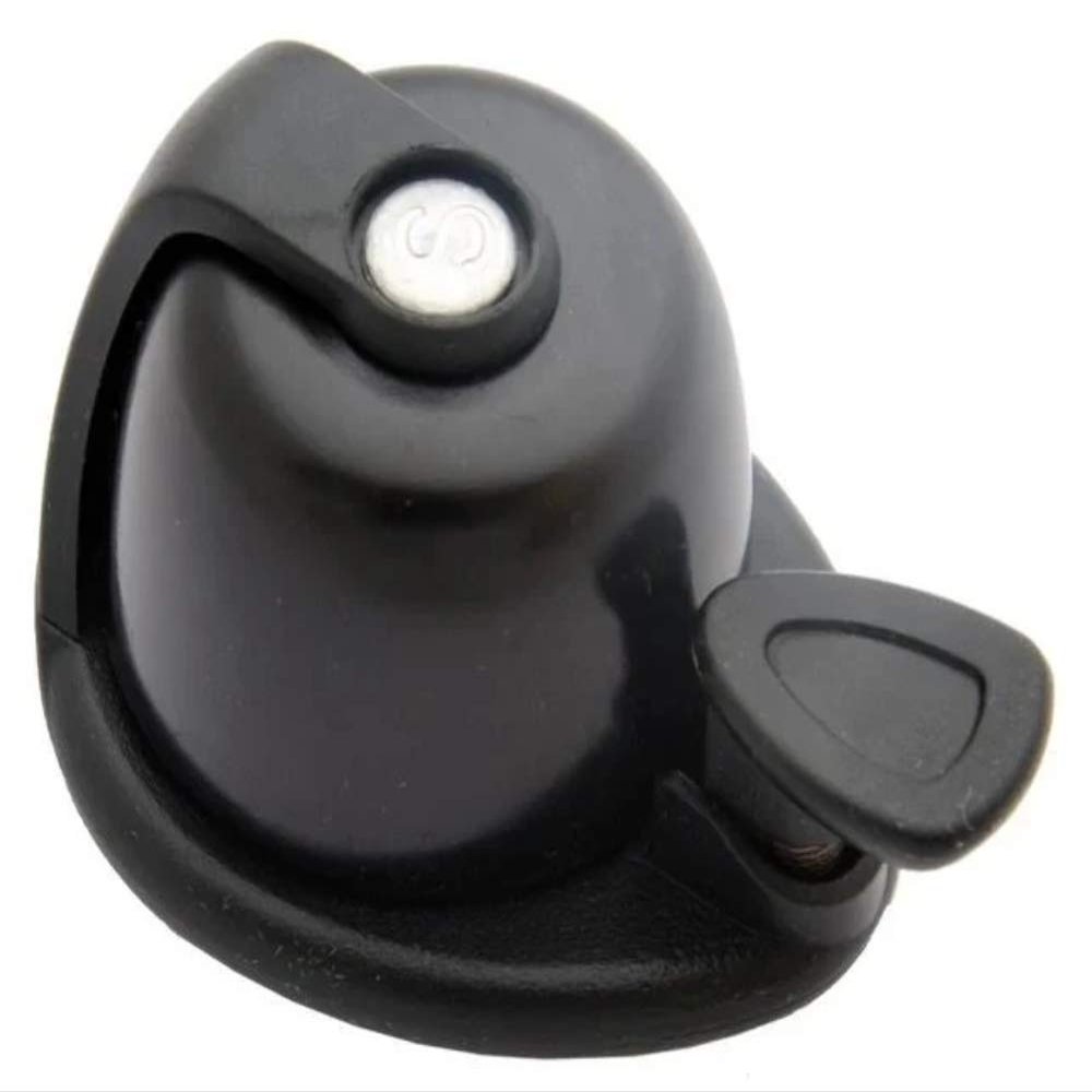 Simson Clear Bicycle Bell Allure Black & Black Simple Design Compact Size Tone Tool not Used Strap for Fastening