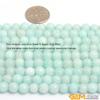 6mm Round Faceted Gemstone Sky Blue Jade Beads Strand 15 Inch view 3