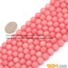 8mm Round Faceted Gemstone Pink Jade Beads Strand 15 Inch view 2