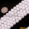 8mm Round Gemstone Porcelain White Jade Beads Strand 15 Inch Jewelry Making Beads view 2