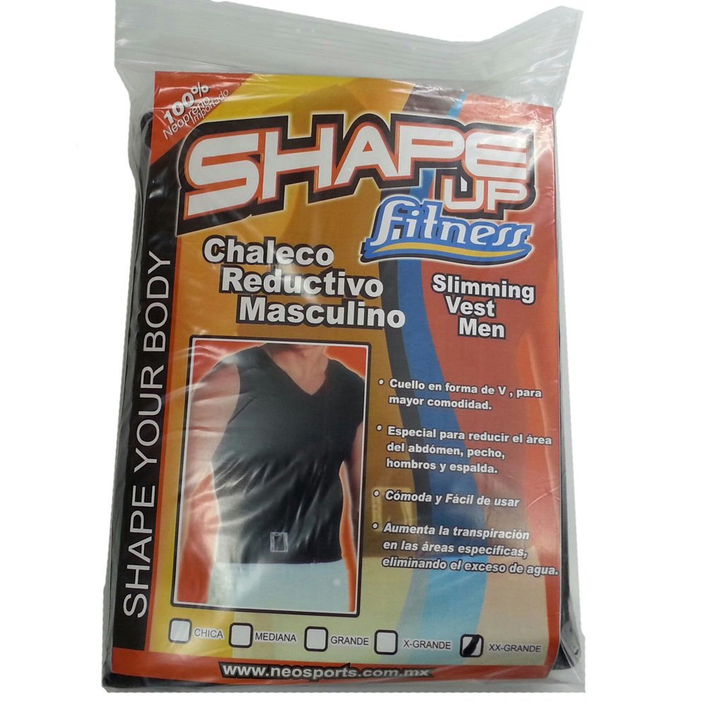 Shape up Fitness Men's Slimming Vest - Chaleco Reductivo Masculino (M)