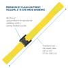 Posey 6546Y Premium EZ Clean Gait Belt With Spring-Loaded Buckle, Yellow, 60" view 3