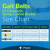 Posey 6546Y Premium EZ Clean Gait Belt With Spring-Loaded Buckle, Yellow, 60" view 4