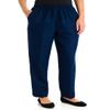 Alfred Dunner Women's Petite Polyester Pull-On Pants - Short Length, Navy, 10 Petite Short view 1