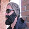 Adult Ultimate Barley Bearded Beanie Slouch with Charcoal Beard view 1