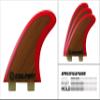 Culprit Surf Bamboo Hexcore Honeycomb FCS M3 Style Thruster Surfboard Fins - C3 view 2