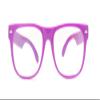 Clear Lens Classic Vintage Sunglasses Retro 80's Purple Frame Glasses view 2