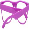 Clear Lens Classic Vintage Sunglasses Retro 80's Purple Frame Glasses view 3