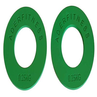 Ader Kilogram Fractional Plates (0.25 KG) Green, Pair