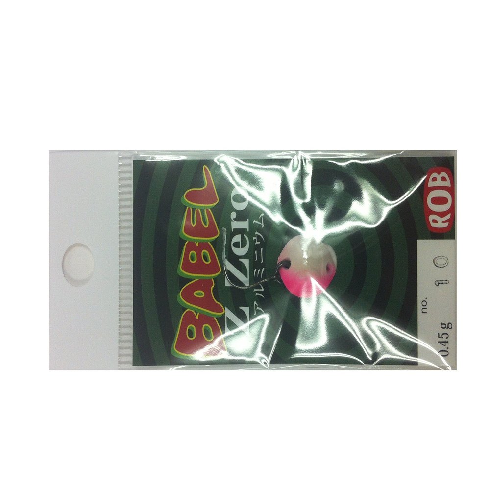 ROB Lure Babel Z Zero Lure, 0.02 oz (0.45 g), #10 Pink Glow Spoon