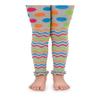 Jefferies Socks Girl's 2-6X Chevron Ruffle Footless Tights, Grey Heather, 2-4 Years view 1