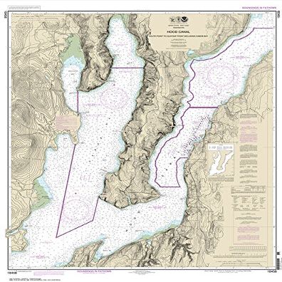 Paradise Cay Publications NOAA Chart 18458: Hood Canal-South Point to Quatsap Point Including Dabob Bay 41.3 x 32.6 (Traditional Paper)