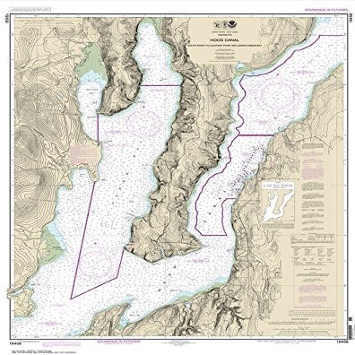 Paradise Cay Publications NOAA Chart 18458: Hood Canal-South Point to Quatsap Point Including Dabob Bay 41.3 x 32.6 (Traditional Paper)