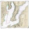 Paradise Cay Publications NOAA Chart 18458: Hood Canal-South Point to Quatsap Point Including Dabob Bay 41.3 x 32.6 (Traditional Paper) view 1