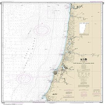 Paradise Cay Publications NOAA Chart 18580: Cape Blanco to Yaquina Head 32.6 x 48 (Traditional Paper)
