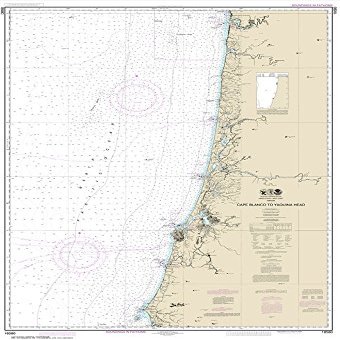Paradise Cay Publications NOAA Chart 18580: Cape Blanco to Yaquina Head 32.6 x 48 (Traditional Paper)