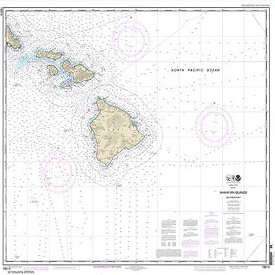 Paradise Cay Publications, Inc. NOAA Chart 19010: Hawai'ian Islands Southern Part 35.4 x 38.7 (Traditional Paper)