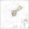 Paradise Cay Publications NOAA Chart 81048: Mariana Islands Island of Guam Territory of Guam; Cocos Lagoon 34.8 x 48.3 (Traditional Paper) view 1