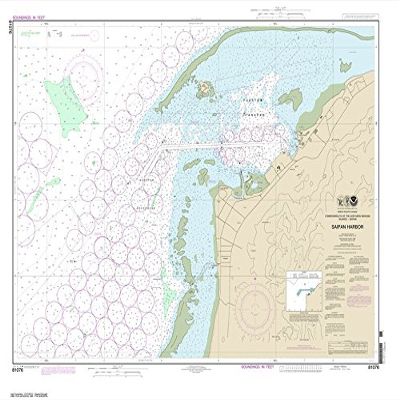Paradise Cay Publications NOAA Chart 81076: Commonwealth of The Northern Mariana Islands Saipan Harbor 31.8 x 41.1 (Traditional Paper)