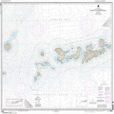 Paradise Cay Publications NOAA Chart 16460: Igitkin ls. to Semisopochnoi Island 35.5 x 46.9 (Traditional Paper)