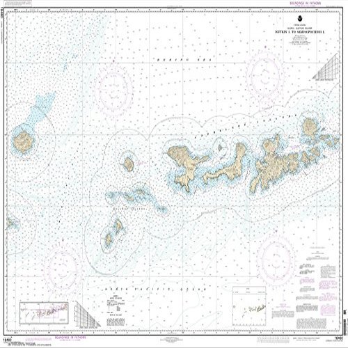 Paradise Cay Publications NOAA Chart 16460: Igitkin ls. to Semisopochnoi Island 35.5 x 46.9 (Traditional Paper)