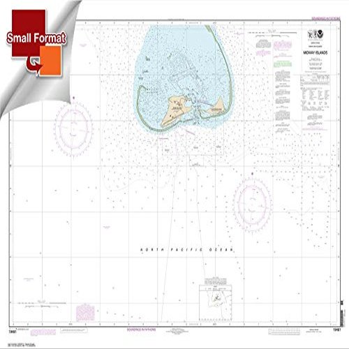Paradise Cay Publications NOAA Chart 19481: Hawai'ian Islands Midway Islands 21.00 x 29.47 (Small Format Waterproof)