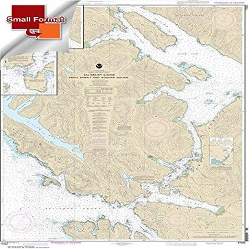 Paradise Cay Publications, Inc. NOAA Chart 17323: Salisbury Sound: Peril Strait and Hoonah Sound 21.00 x 28.91 (Small Format Waterproof)