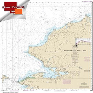Paradise Cay Publications NOAA Chart 16005: Cape Prince of Wales to Pt. Barrow 21.00 x 29.34 (Small Format Waterproof)