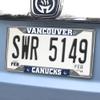FANMATS 17053 Vancouver Canucks Chrome Metal License Plate Frame, 6.25in x 12.25in view 2