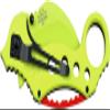 Z Hunter ZB-051GR Karambit-Style Spring Assist Folding Knife, Green Blade, Green Zombie Handle, 5-Inch Closed view 2