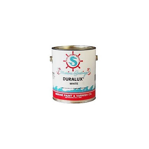DURALUX Marine Enamel, White, 1 Gallon, Topside Paint for Boats and Other Onshore or Offshore Marine Maintenance Applications, Adheres to Steel, Metal, Wood, Fiberglass & Aluminum