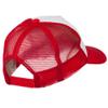 World's Best Daddy Embroidered Foam Mesh Back Cap - Red White Red OSFM view 4