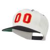 Athletic Number 00 Embroidered Classic Two Tone Cap - Natural Black OSFM view 2