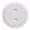 Beckson 6" Smooth Center Screw-Out Deck Plate - White view 1