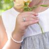 Precious Pieces 925 Sterling Silver October CZ Simulated Birthstone Baby Ring with Heart for Little Girls, Kids and Toddlers (Size 4) view 2