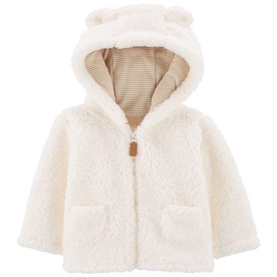 Carter's Unisex Baby Sherpa Jacket (Baby) - Ivory - 6 Months