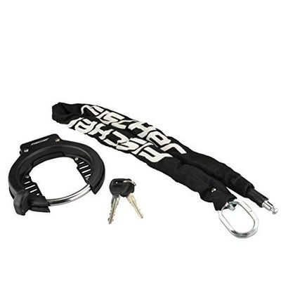 fischer Frame Ring Lock Link Chain Lock Black, Medium, 86501