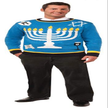 Forum Novelties Men's Outrageous Chanukah Sweater, Multi, X-Large