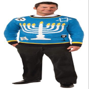 Forum Novelties Men's Outrageous Chanukah Sweater, Multi, X-Large