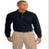 Port Authority Rapid Dry Long Sleeve Polo Shirt Classic Navy view 1