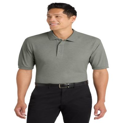 Port Authority Tall Silk Touch Polo Shirt Cool Grey